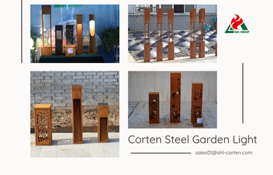 Corten Steel Outdoor Lights
